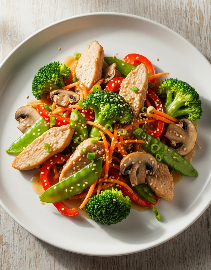 Turkey and Veggie Stir-Fry
