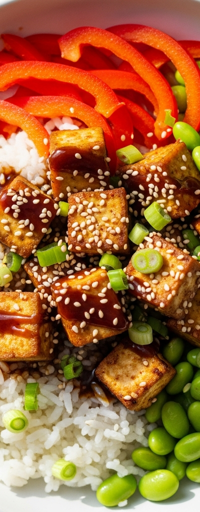 Vegan Teriyaki Tofu Bowl