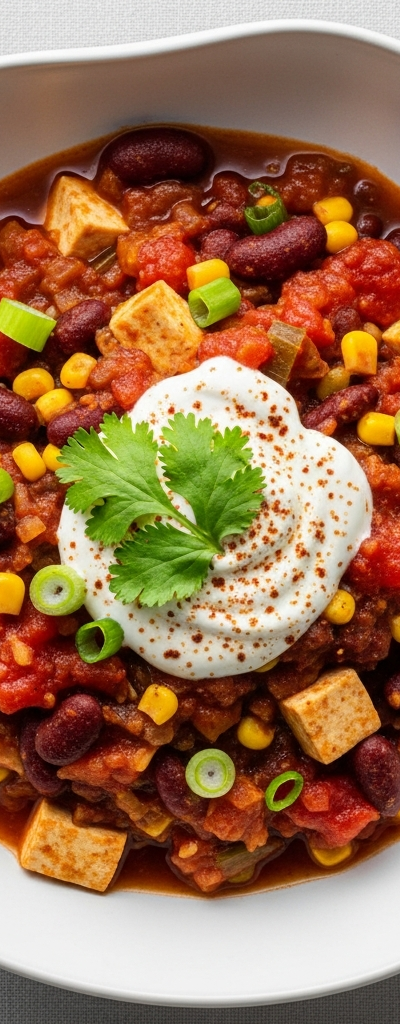Spicy Tofu and Bean Chili