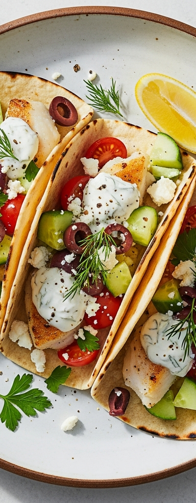 Mediterranean Fish Tacos
