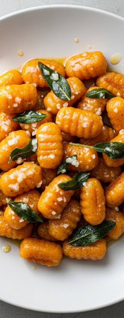 Sweet Potato Gnocchi with Sage Butter Sauce