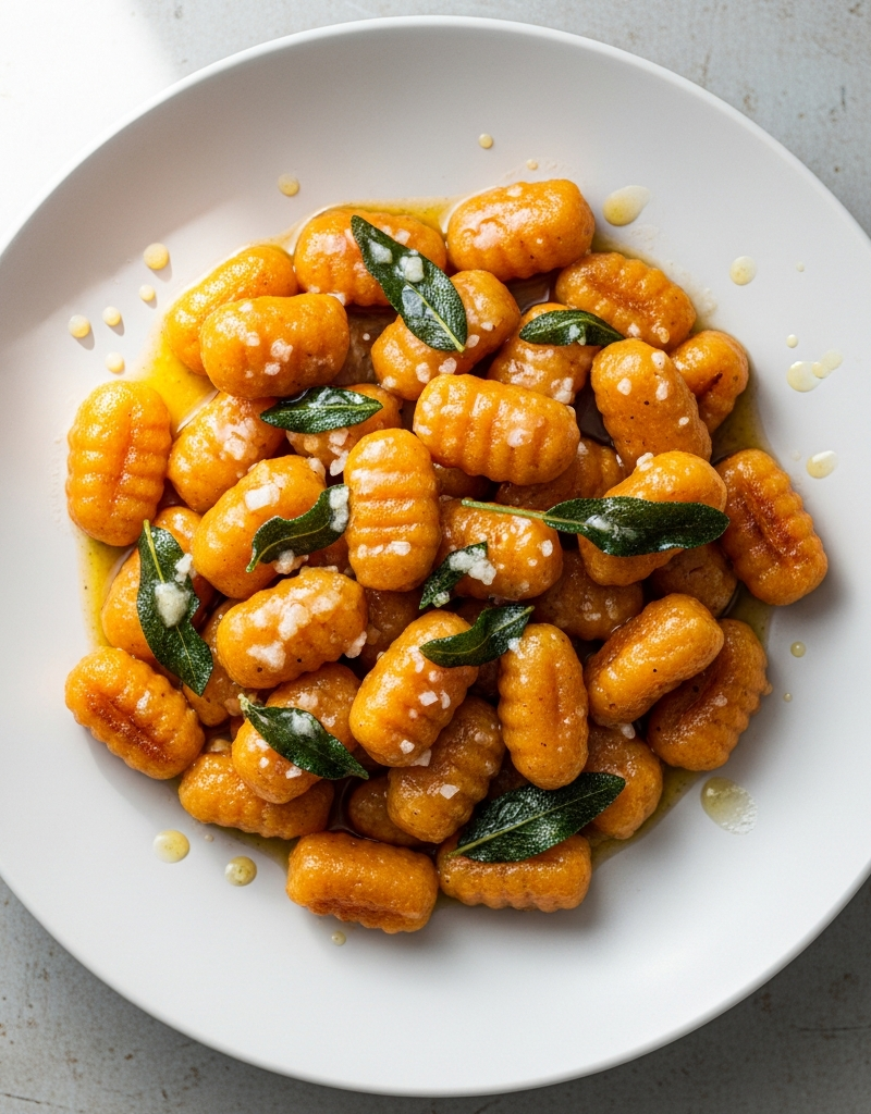 Sweet Potato Gnocchi with Sage Butter Sauce