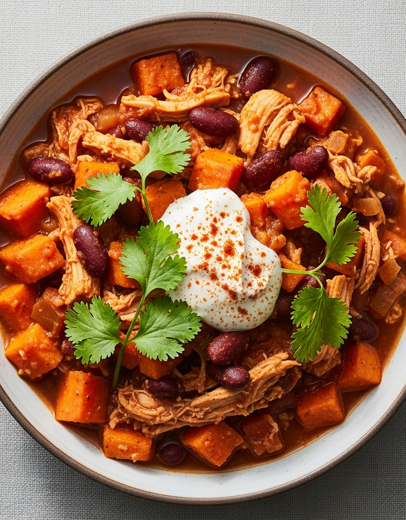 Sweet Potato Chicken Chili