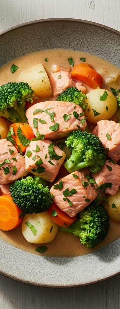 Hearty Salmon and Vegetable Stew
