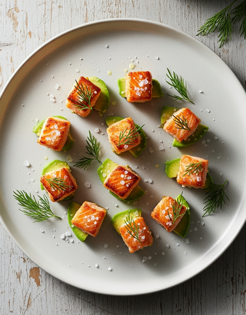 Salmon and Avocado Oven Bites