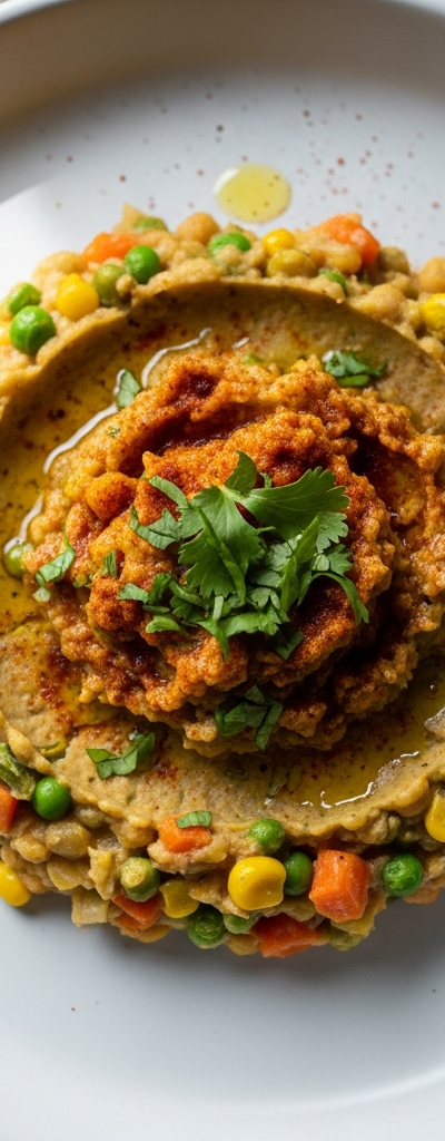 Spiced Split Pea and Vegetable Mash
