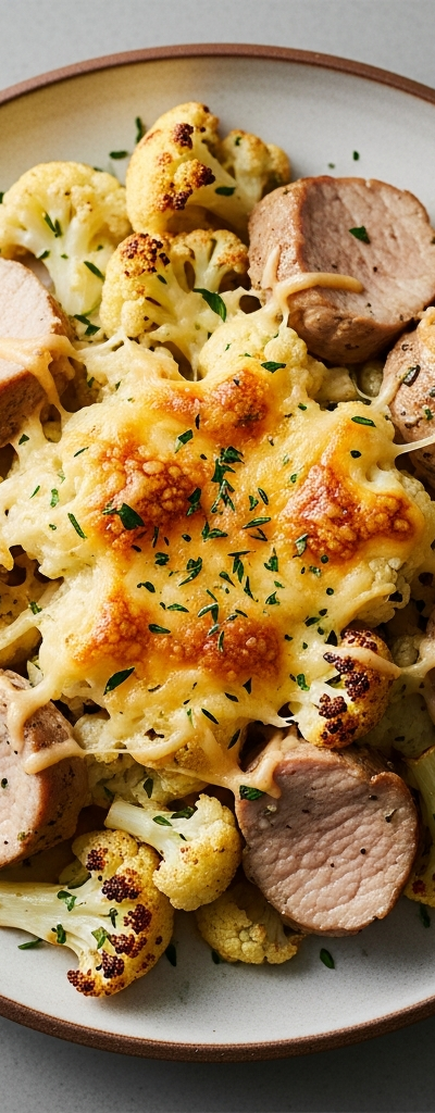 Pork Loin and Cauliflower Casserole