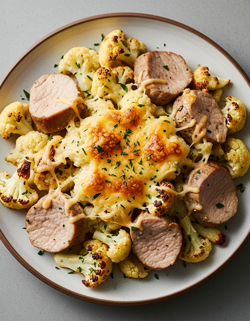 Pork Loin and Cauliflower Casserole