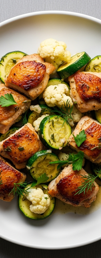 Keto Chicken and Zucchini Skillet
