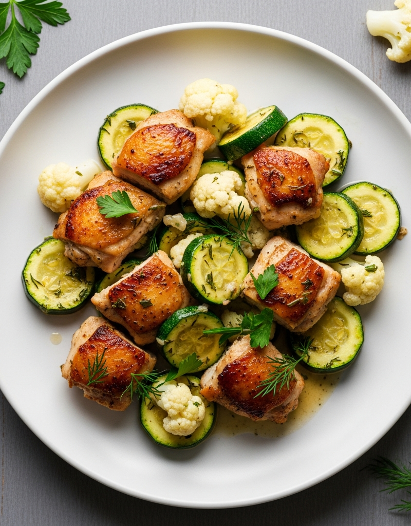 Keto Chicken and Zucchini Skillet