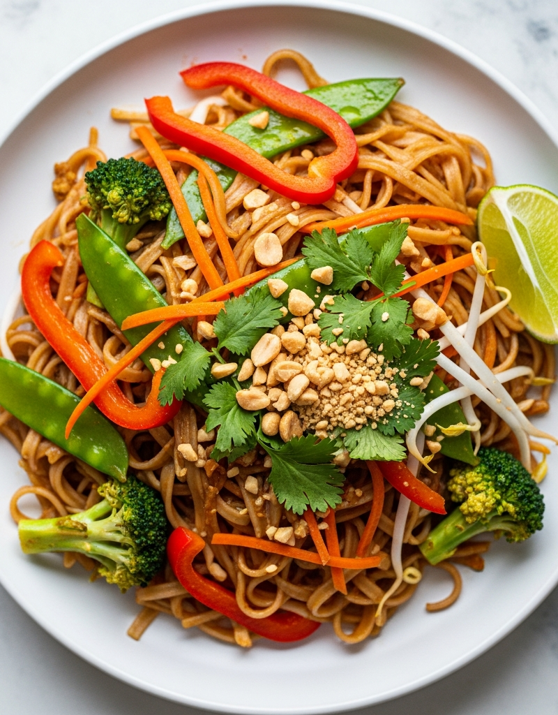 Homemade Vegetable Pad Thai