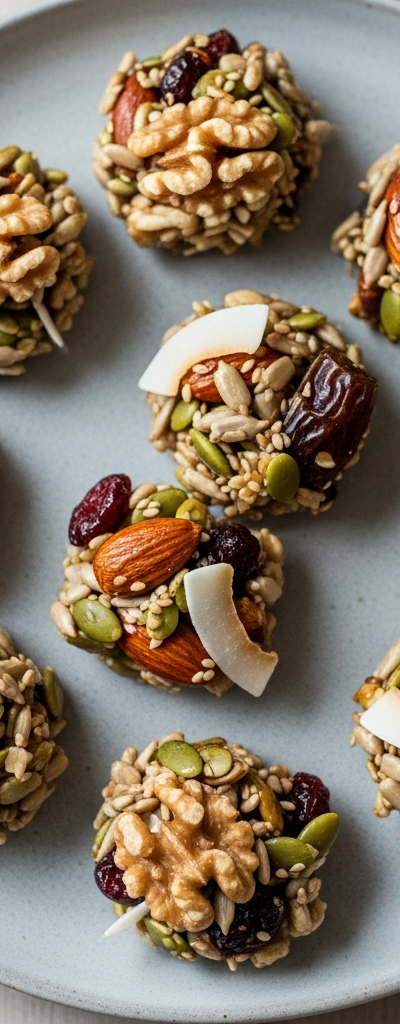 Vegan Fruit and Nut Snack Clusters
