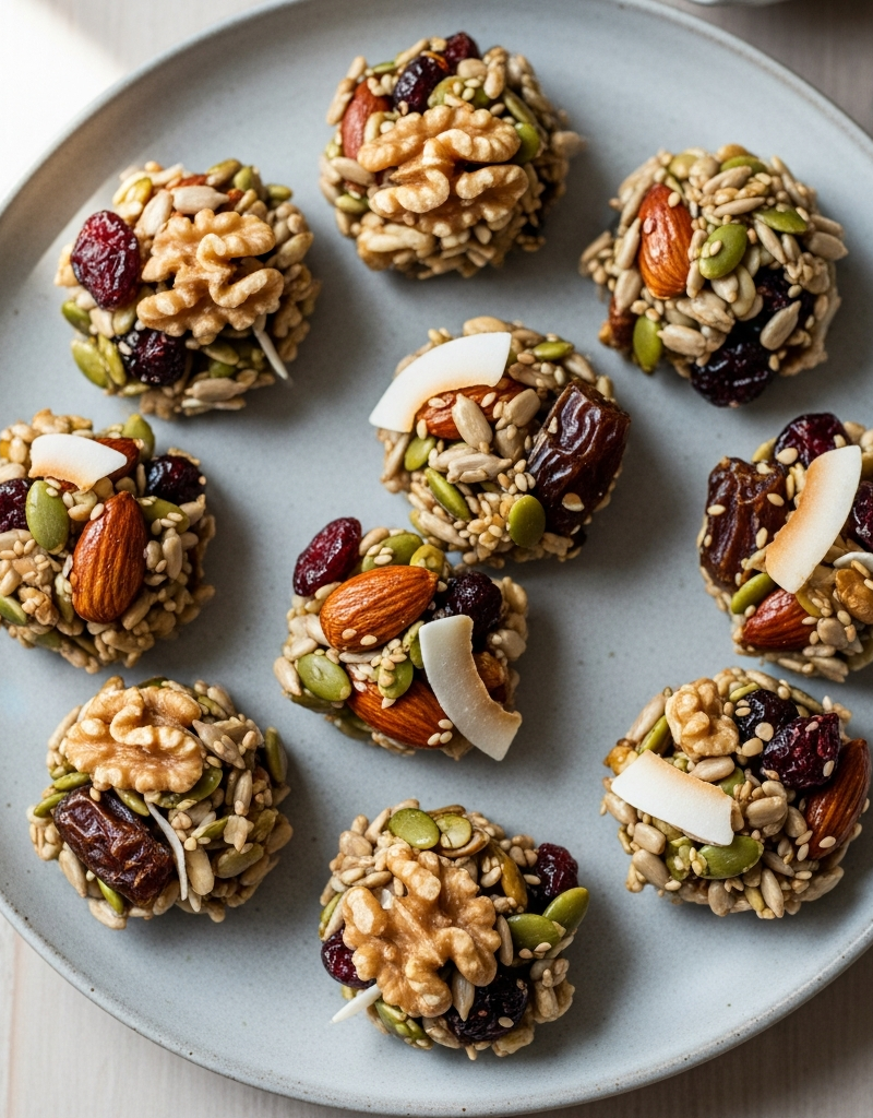 Vegan Fruit and Nut Snack Clusters