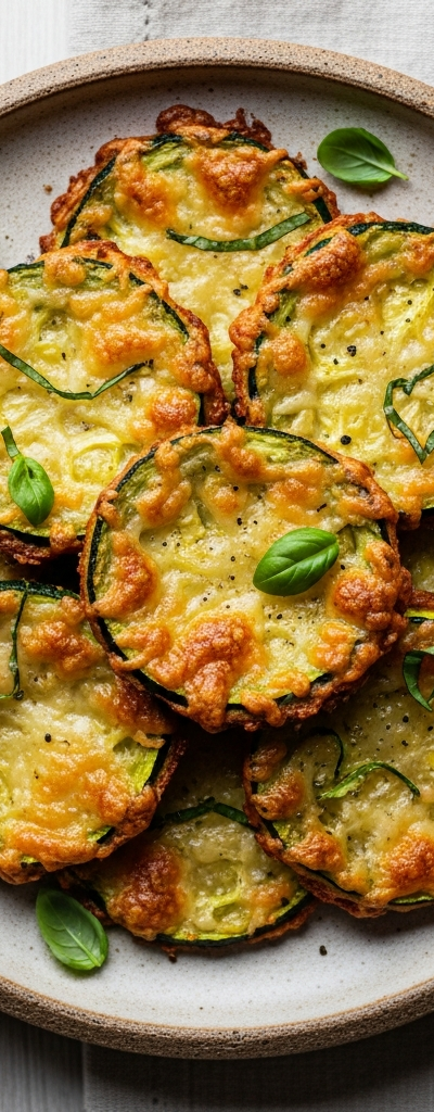 Baked Zucchini Parmesan Crisps