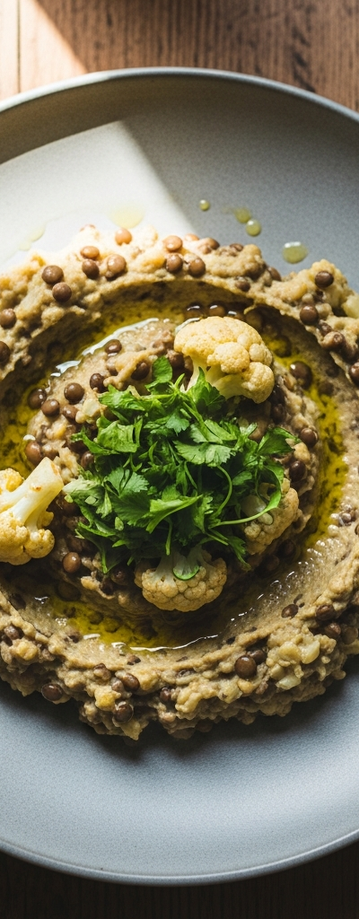 Spiced Lentil and Cauliflower Mash