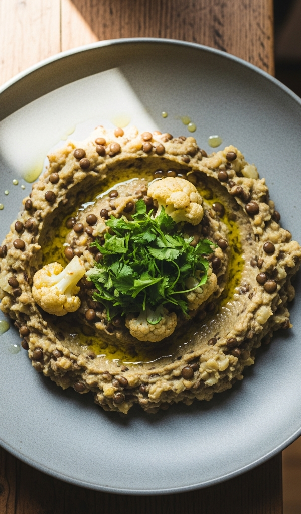 Spiced Lentil and Cauliflower Mash