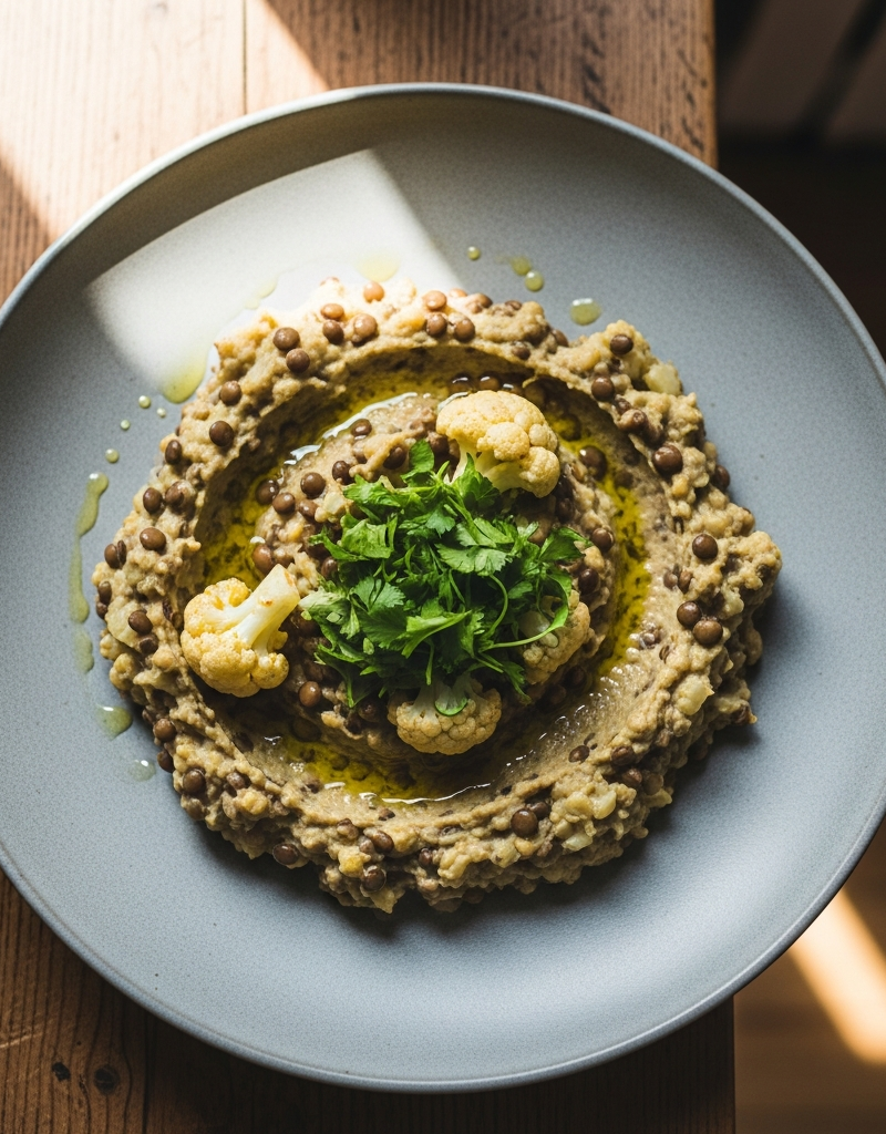 Spiced Lentil and Cauliflower Mash