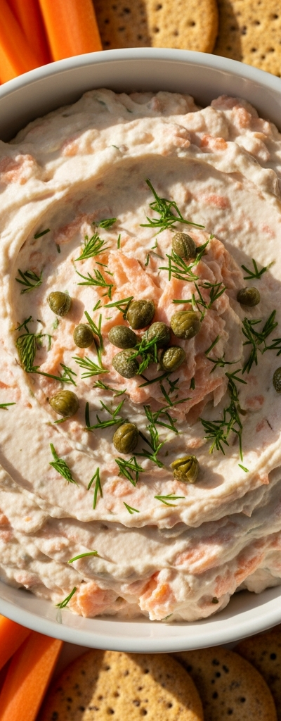 Creamy Smoked Salmon Dip with Carrot Sticks