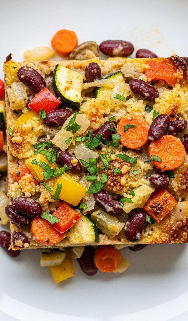 Vegan Kidney Bean and Vegetable Gratin