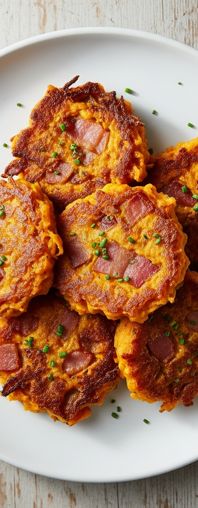 Sweet Potato Bacon Fritters