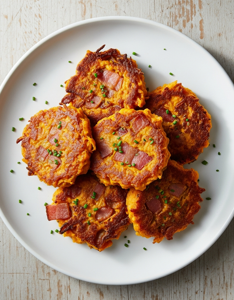 Sweet Potato Bacon Fritters