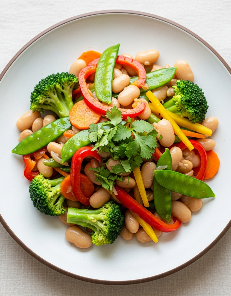 Butter Bean and Vegetable Stir-Fry