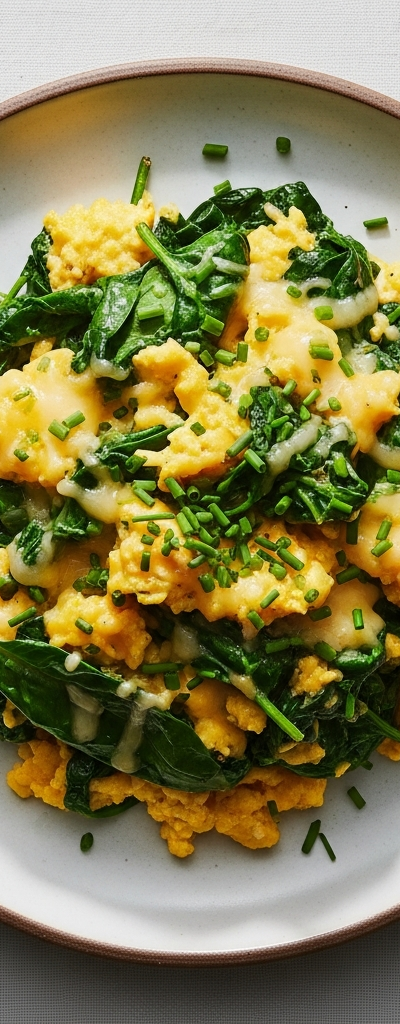 Spinach and Cheese Scramble