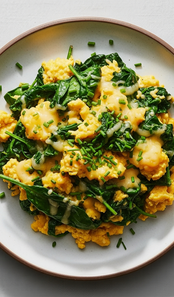 Spinach and Cheese Scramble