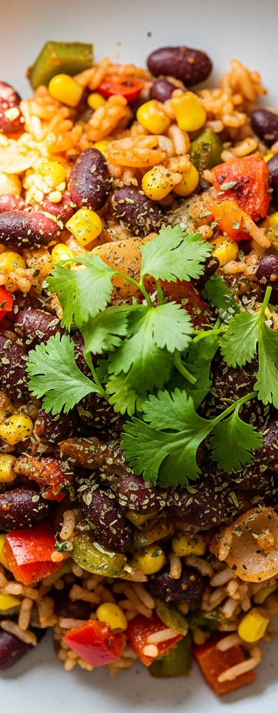 Budget Rice and Bean Skillet