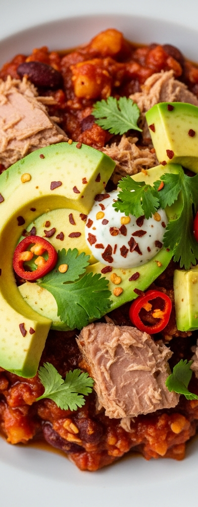 Spicy Tuna Avocado Chili
