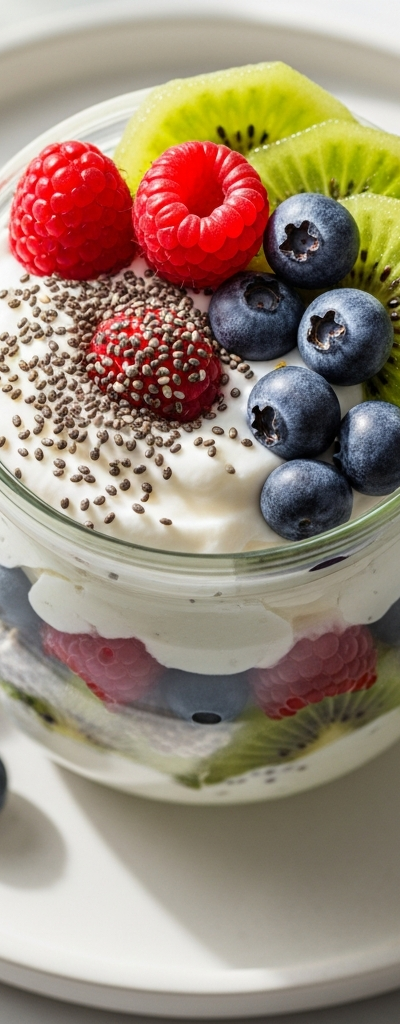 Vegan Chia Seed and Coconut Yogurt Parfait