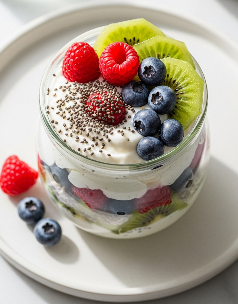 Vegan Chia Seed and Coconut Yogurt Parfait