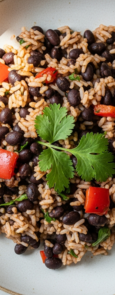 Hearty Black Bean and Rice Skillet
