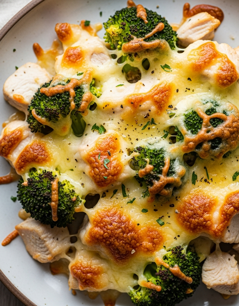 Cheesy Chicken and Broccoli Bake