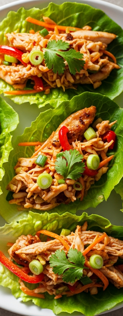 Keto Chicken Lettuce Wraps