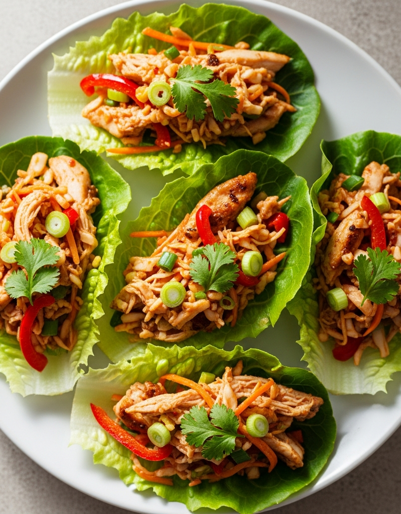 Keto Chicken Lettuce Wraps