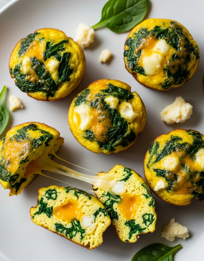 Spinach and Cheese Egg Bites