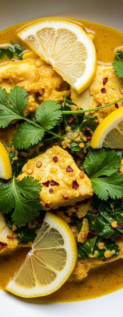 Lemon Herb White Fish Curry