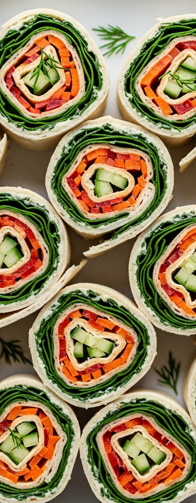 Vegan Veggie Pinwheels