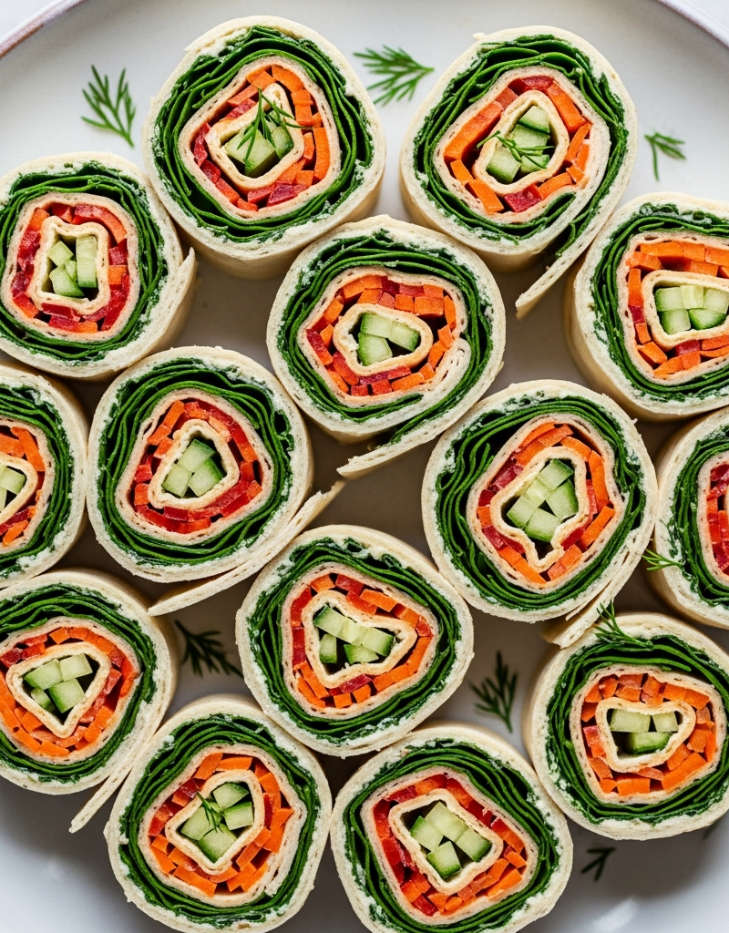 Vegan Veggie Pinwheels