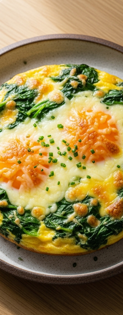 Egg and Spinach Gratin with Cheese