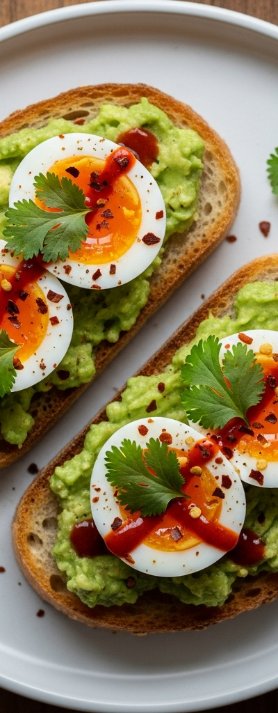 Spicy Avocado Egg Toast