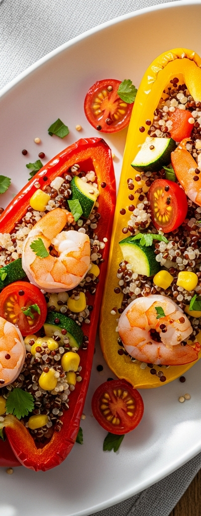 Shrimp Stuffed Bell Peppers