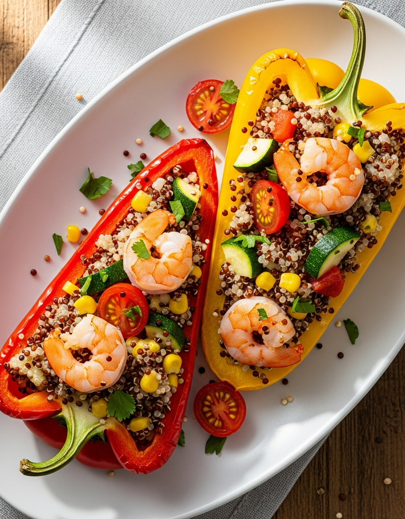 Shrimp Stuffed Bell Peppers