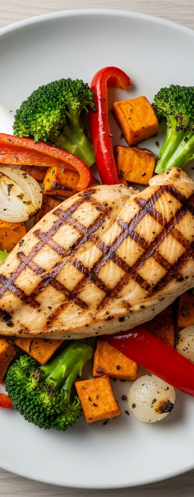Grilled Chicken with Roasted Vegetables