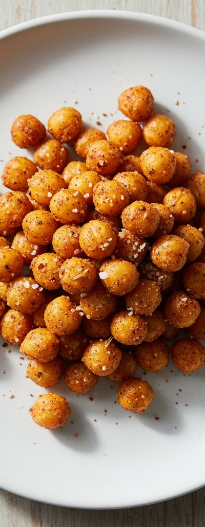 Spiced Crunchy Roasted Chickpeas