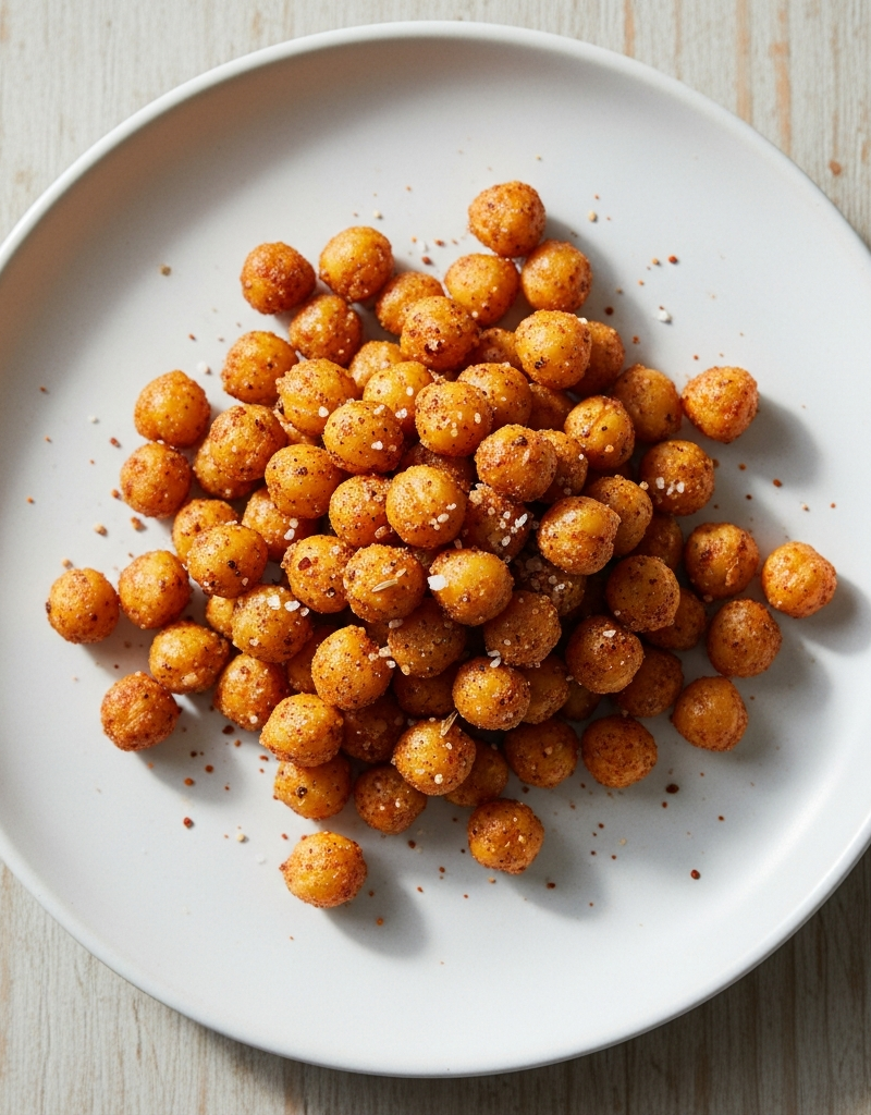 Spiced Crunchy Roasted Chickpeas