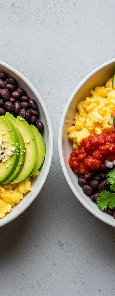 Vegetarian Breakfast Burrito Bowls