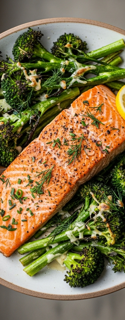 Keto Salmon and Broccoli Bake
