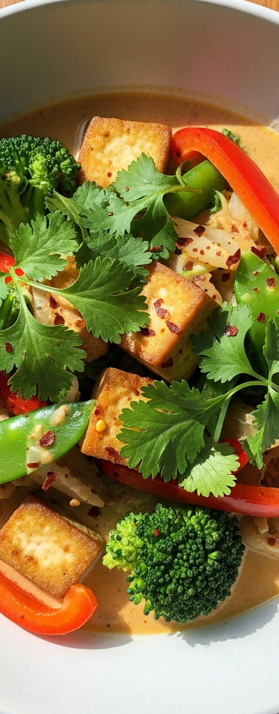 Tofu and Vegetable Coconut Curry